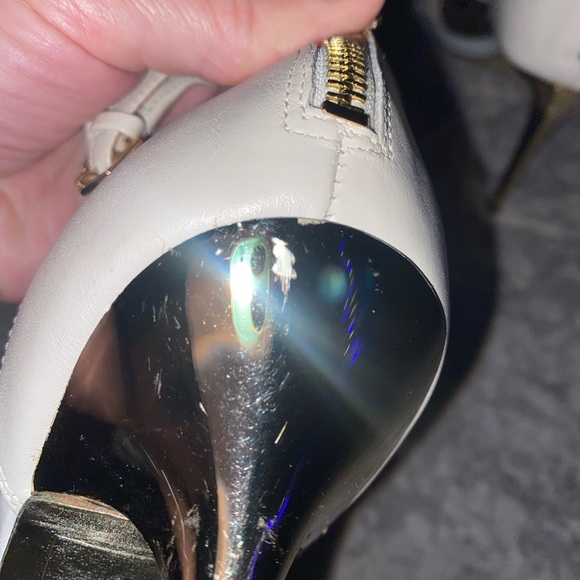 Sam Edelman Allie double strap ankle buckle leather heels size 10 - Picture 8 of 8